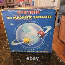 Vintage Maggie Toys Sputnik Magnetic Satellite Toy With Original Box