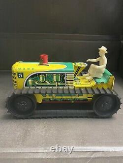 Vintage Marx #5 Sparkling climbing tractor With Box. Works Great And still sparks