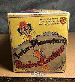 Vintage Marx Buck Rogers 25th Century Rocket Ship With Original Box