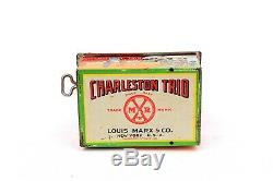 Vintage Marx Charleston Trio Tin 1921 Wind-up Toy with Box Works