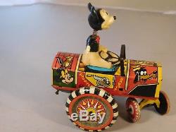 Vintage Marx Mickey Mouse Wind-up Wacky Dipsy Car