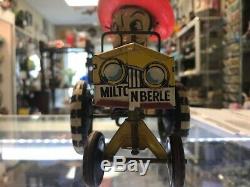 Vintage Marx Milton Berle Car Tin Wind Up Toy In Working Condition