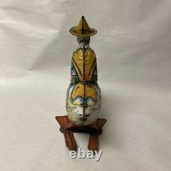 Vintage Marx Mother Goose Wind-up Tin Litho Toy