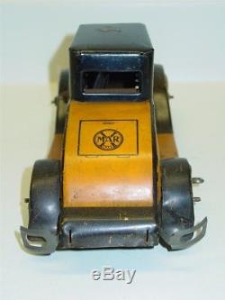 Vintage Marx Tin Litho Cadillac Coupe Car with Driver, Wind Up Toy Vehicle
