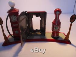 Vintage Marx Tin Toy Gas & Air Pump for Brightelite Working Bat. Op. NO RESERVE