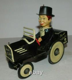 Vintage Marx Tin Wind Up Charlie Mccarthy Crazy Car