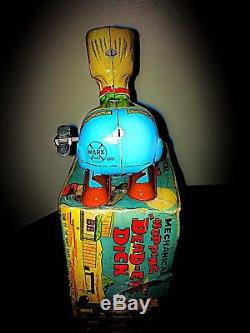 Vintage Marx Toys Hopping Dead-Eye Dick Wind Up Tin Toy With Original Box Mint