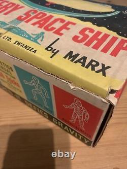 Vintage Marx Toys Mystery Space Ship Gyro Toy Set 1962 Rare Complete