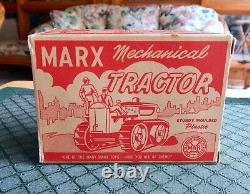 Vintage Marx Tractor Wind Up With Box New Old Stock In Excellent Condition