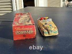 Vintage Marx Walt Disney Parade Mechanical Roadster with box Clean Windup