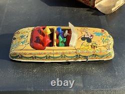 Vintage Marx Walt Disney Parade Mechanical Roadster with box Clean Windup