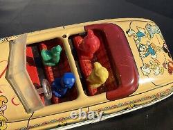 Vintage Marx Walt Disney Parade Mechanical Roadster with box Clean Windup