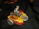 Vintage Marx Windup Police Motorcycle WithSide Car Works 9Great Condition