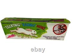 Vintage Mechanical Talking Rabbit Hunt Set Toy Game With Box As-Is Broken Durham