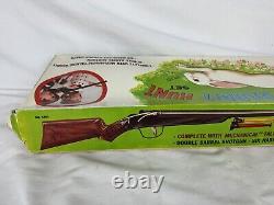 Vintage Mechanical Talking Rabbit Hunt Set Toy Game With Box As-Is Broken Durham