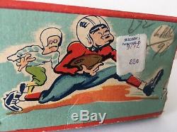 Vintage Mechanical Touchdown PETE Japan Tin Toy with Original Box Linemar works