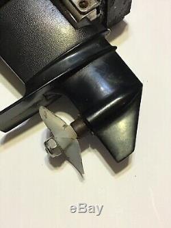 Vintage Mercury Outboard Mini Boat Motor 7 tall tested/works