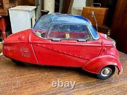 Vintage Messerschmitt Bandai 3 Wheel Car Tin Toy