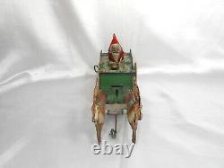 Vintage Metal Strauss Santee Claus Wind Up Toy Dated 1921