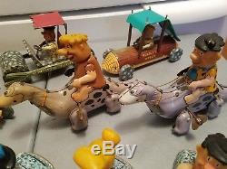 Vintage Metal Toy Flintstones Marx Mechanical Friction Wind Up Celluloid Lot 11