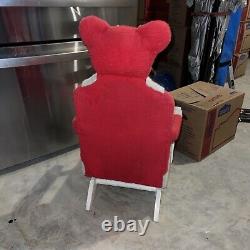 Vintage Mid Century Bubba Bear Childrens Rocking Chair Plush