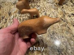 Vintage Mid Century MCM Antonio Vitali Wooden Wood Animals Ram & More Lot