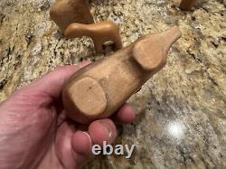 Vintage Mid Century MCM Antonio Vitali Wooden Wood Animals Ram & More Lot