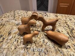 Vintage Mid Century MCM Antonio Vitali Wooden Wood Animals Ram & More Lot