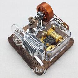 Vintage Mini Music Box Stirling Engine Model Collection Antique Toys Retro Gift