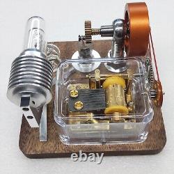 Vintage Mini Music Box Stirling Engine Model Collection Antique Toys Retro Gift
