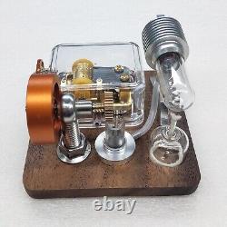 Vintage Mini Music Box Stirling Engine Model Collection Antique Toys Retro Gift