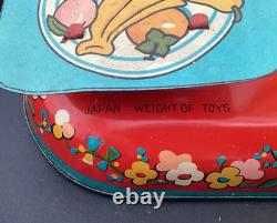 Vintage Modern Toys Tin Litho Toy Scale Japan 1960's Seahorses Vivid Color