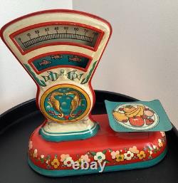 Vintage Modern Toys Tin Litho Toy Scale Japan 1960's Seahorses Vivid Color