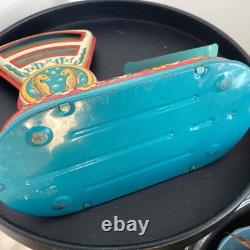 Vintage Modern Toys Tin Litho Toy Scale Japan 1960's Seahorses Vivid Color