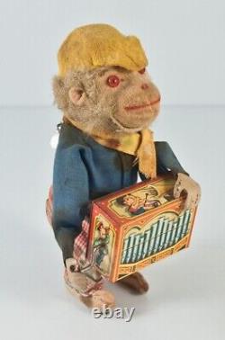 Vintage Monkey Barrel Germany Automate Max Carl Metal Music Key Tail Rare Toy 20