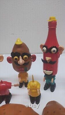 Vintage Mr Potato Head Willy Burger Tooty Frooty RARE Friends Toy LOT Hasbro 60s