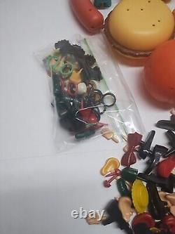 Vintage Mr Potato Head Willy Burger Tooty Frooty RARE Friends Toy LOT Hasbro 60s