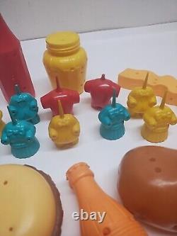 Vintage Mr Potato Head Willy Burger Tooty Frooty RARE Friends Toy LOT Hasbro 60s