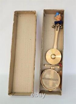 Vintage Musical Toy Golden Tischbumbass Made in German Democratic Republic