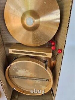 Vintage Musical Toy Golden Tischbumbass Made in German Democratic Republic