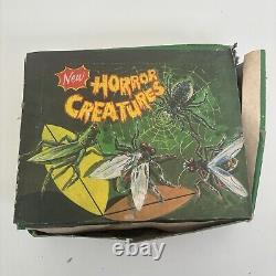 Vintage New Horror Creatures Rubber Toy Hong Kong Full Store Display Box Spider