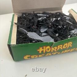 Vintage New Horror Creatures Rubber Toy Hong Kong Full Store Display Box Spider