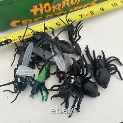 Vintage New Horror Creatures Rubber Toy Hong Kong Full Store Display Box Spider