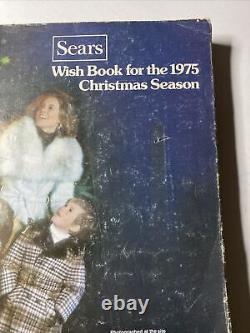Vintage Nice Original 1975 Sears Christmas Wish Book Catalog Toys Read Desc