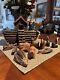 Vintage Noah's Ark With Noah And Carved Wood Animals