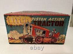 Vintage Nomura Bulldozer 1960s with box. Excellent Condition. Works