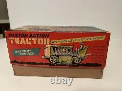 Vintage Nomura Bulldozer 1960s with box. Excellent Condition. Works