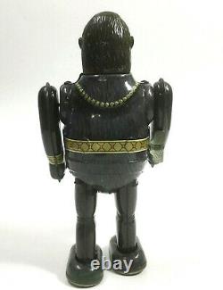 Vintage Nomura Toy King of the Jungle wind-up tin walker King Kong litho