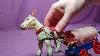 Vintage Occupied Japan Celluloid Windup Toy Horse W Covered Wagon Cowboy