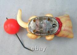 Vintage Occupied Japan Wind Up Celluloid Kitten and Ball